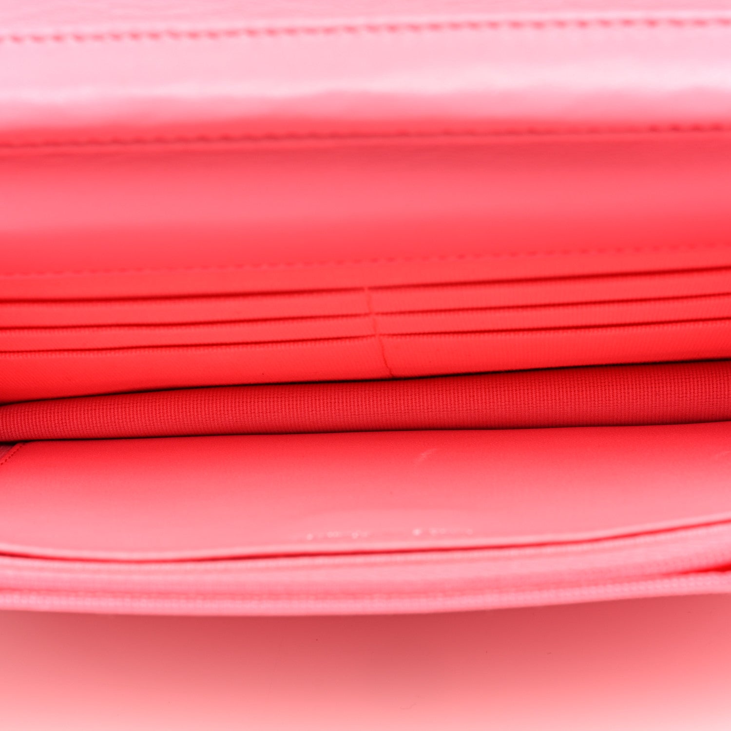 Chanel Lambskin Quilted Wallet On Chain WOC Coral Pink 5 of 10