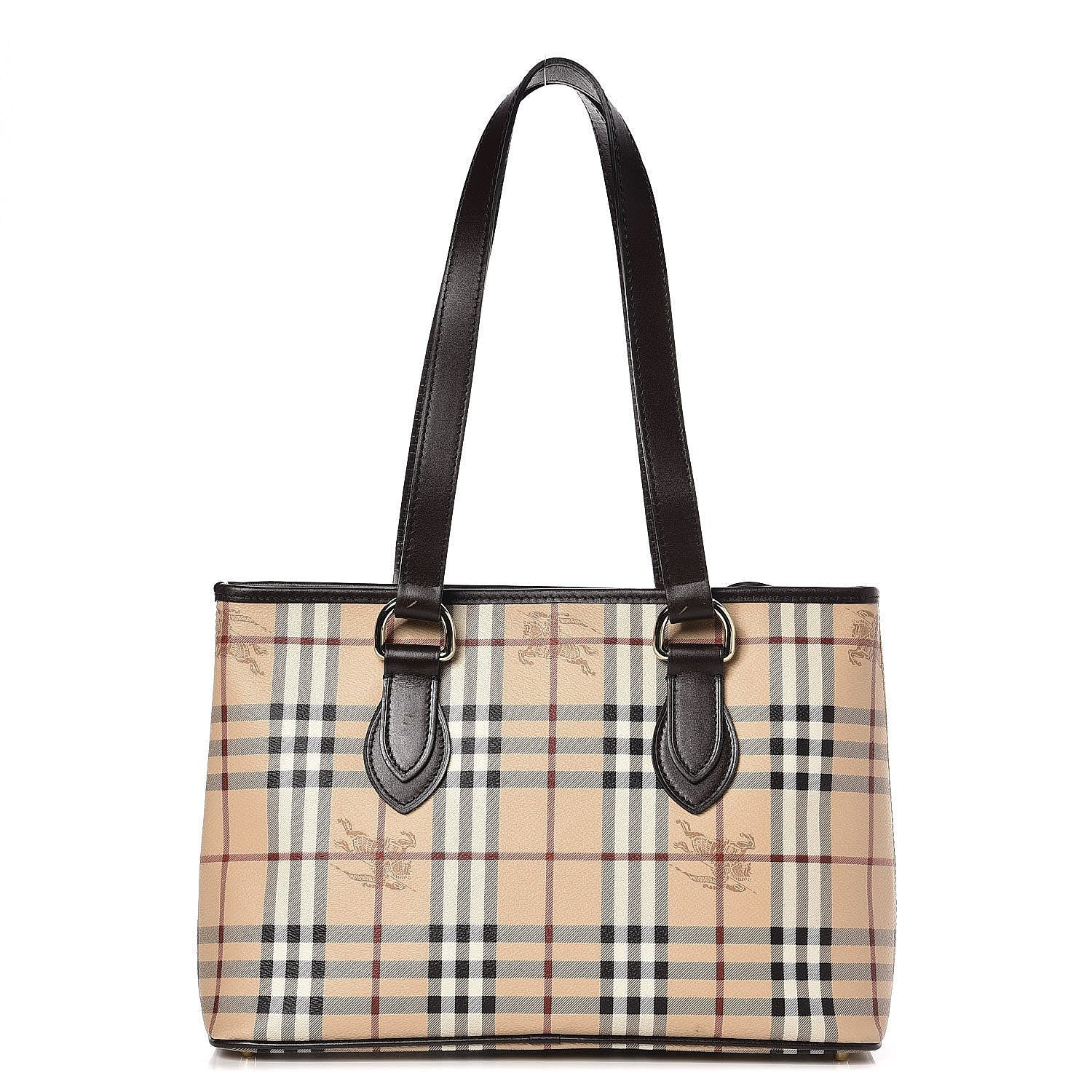 Burberry Haymarket Check Medium Regent Tote Chocolate 1 of 9