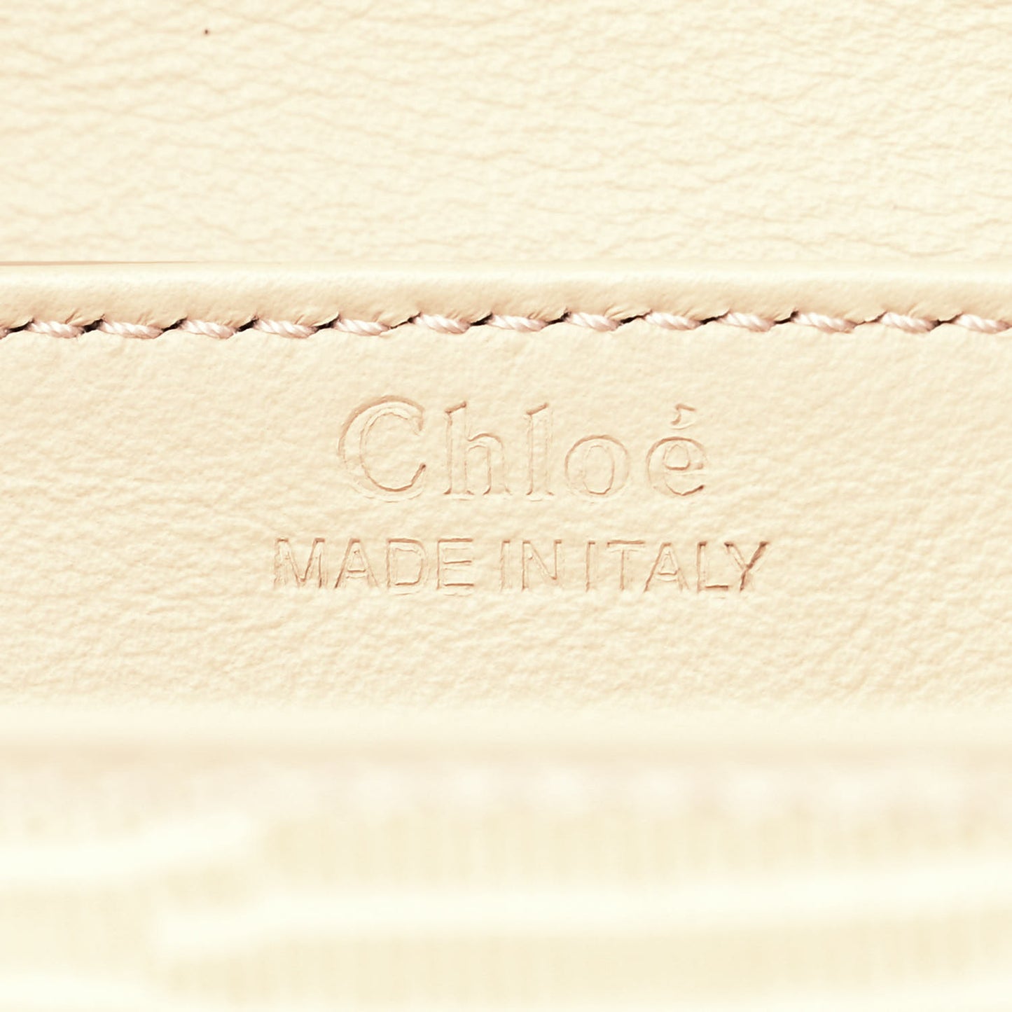 Calfskin Lizard Embossed Mini C Double Carry Biscotti Beige