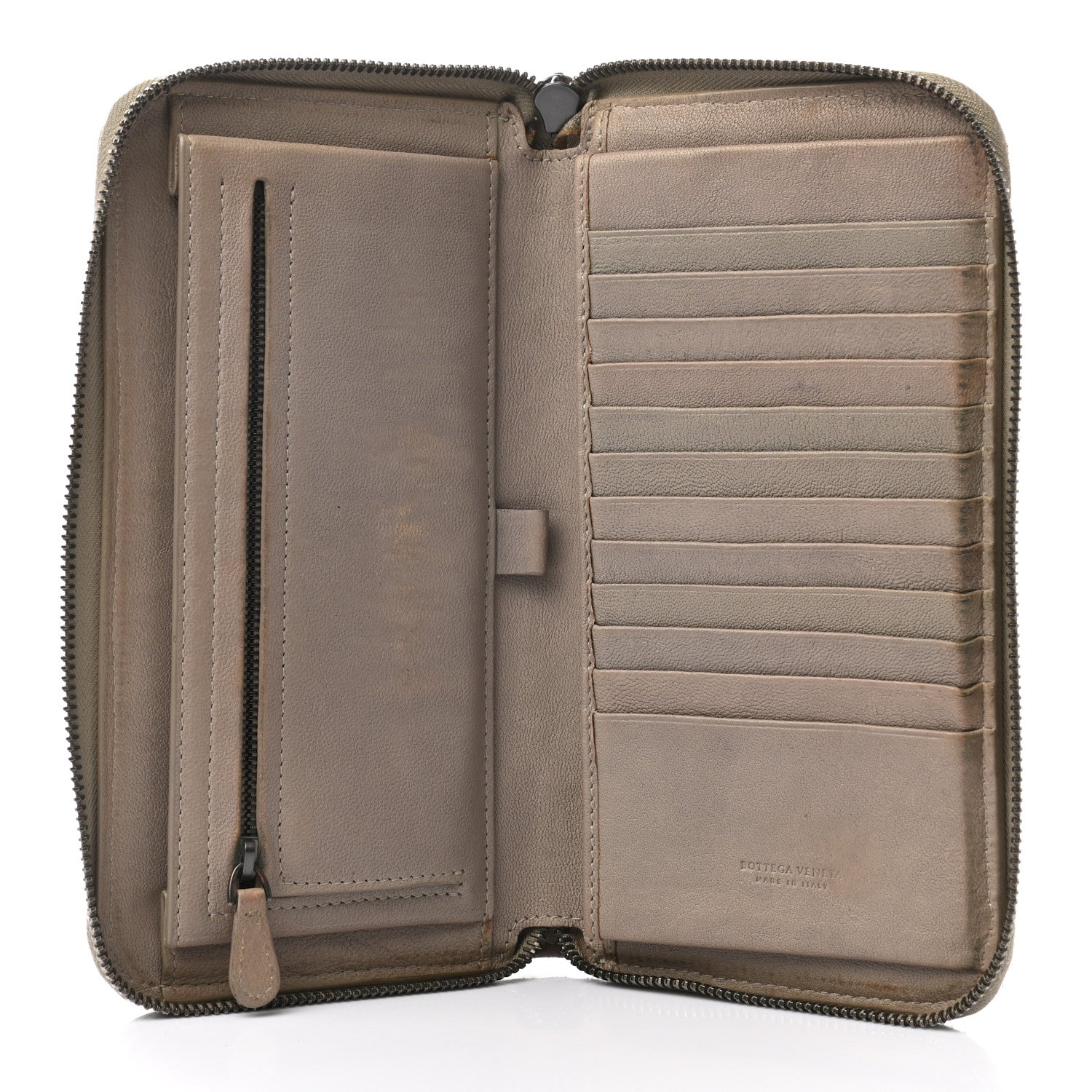 Bottega Veneta Nappa Intrecciato Zip Around Wallet Mink 5 of 10