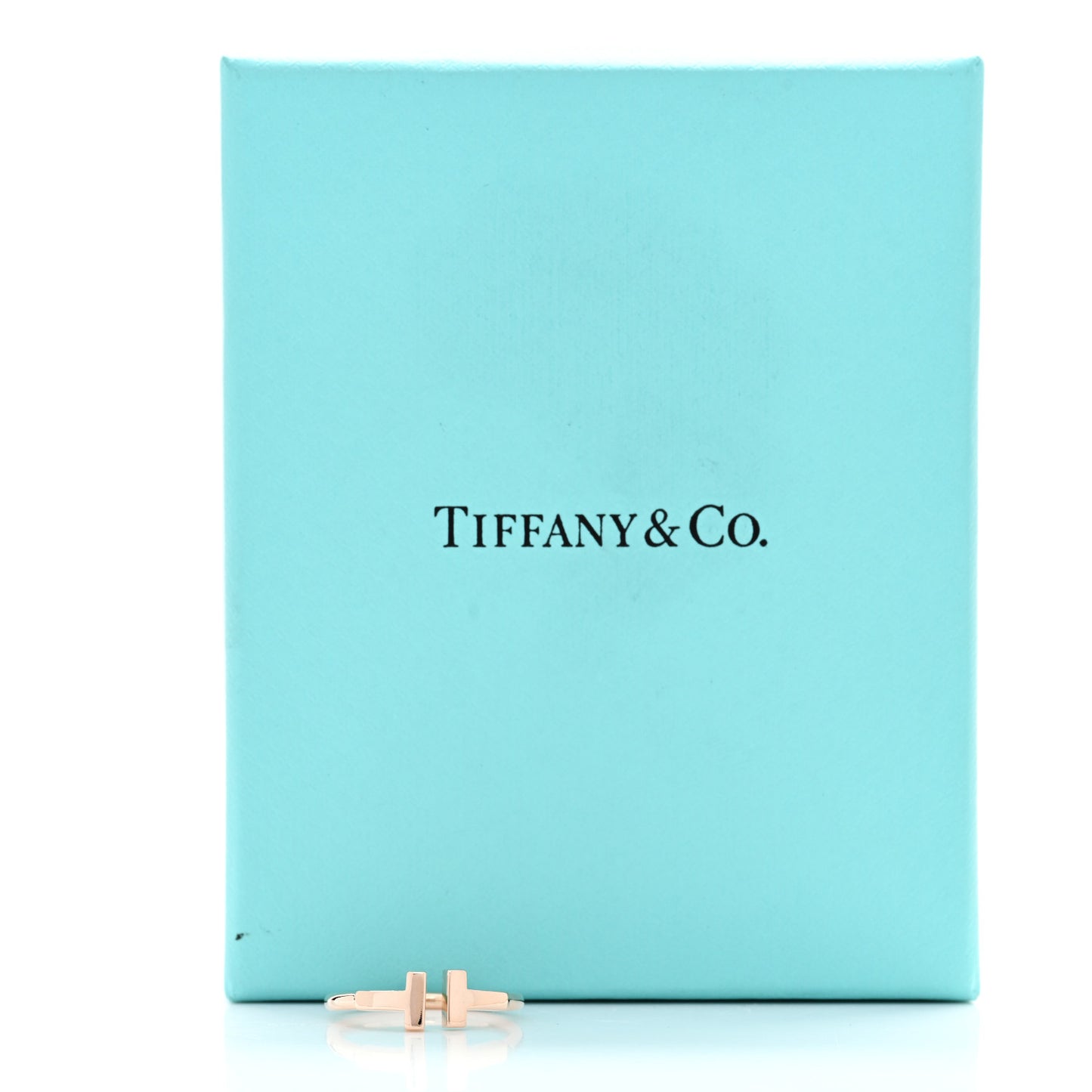 18K Rose Gold T Wire Ring 52 6