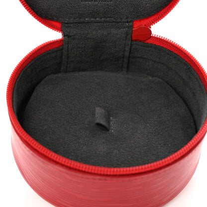 Louis Vuitton Epi Ecrin Bijoux 10cm Jewelry Box Case Red 5 of 7