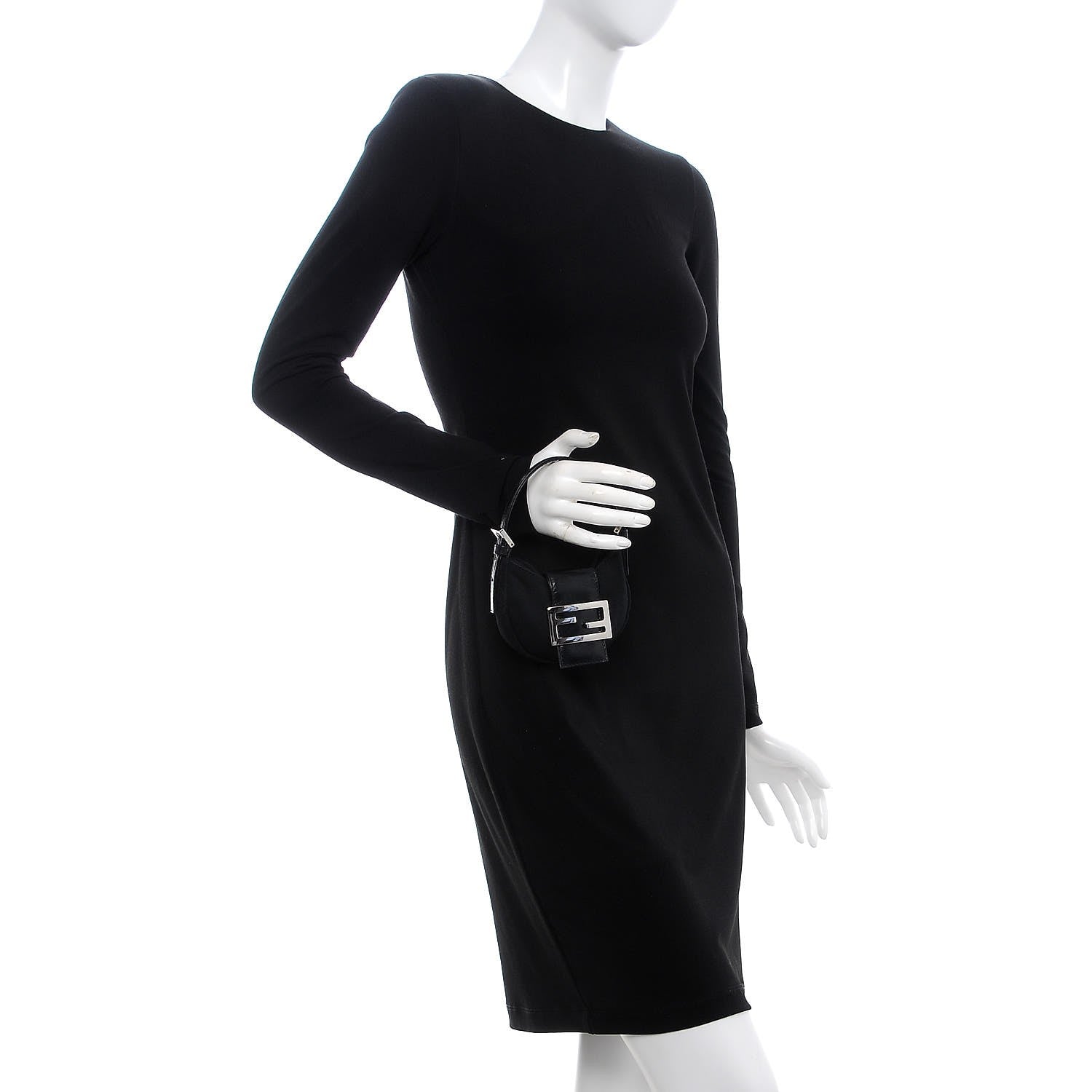 Fendi Neoprene Mini Baguette Black 3 of 8