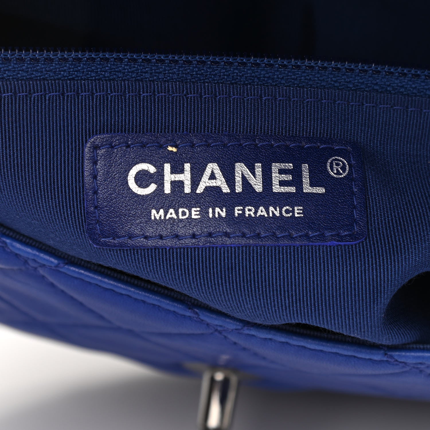 Chanel Quilted Lambskin Small Hula Hoop Flap Dark Blue 6 of 13