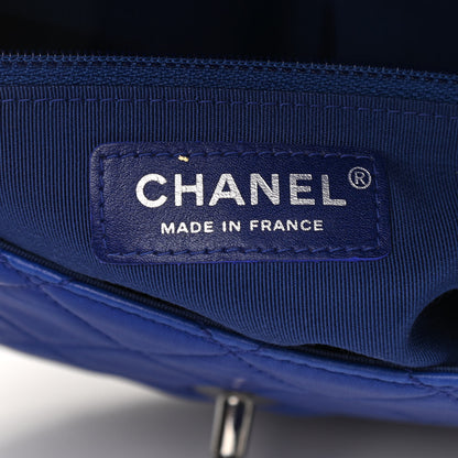 Chanel Quilted Lambskin Small Hula Hoop Flap Dark Blue 6 of 13