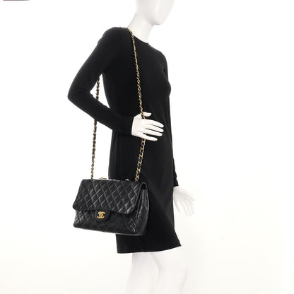 Chanel Caviar Quilted Jumbo Single Flap Black 2 of 14