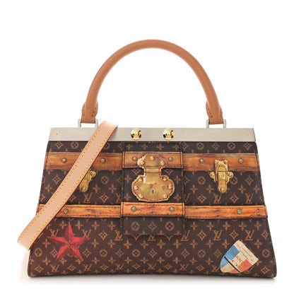 Louis Vuitton Calfskin Transformed Monogram Time Trunk Crown Frame Bag 1 of 12
