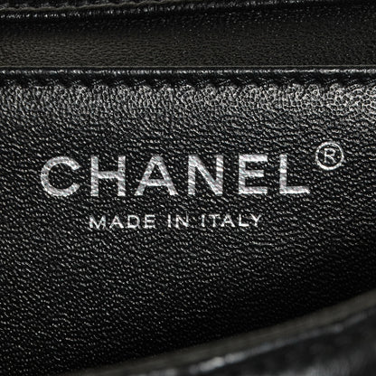 Chanel Lambskin Quilted Clutch With Chain Flap Black 7 of 8