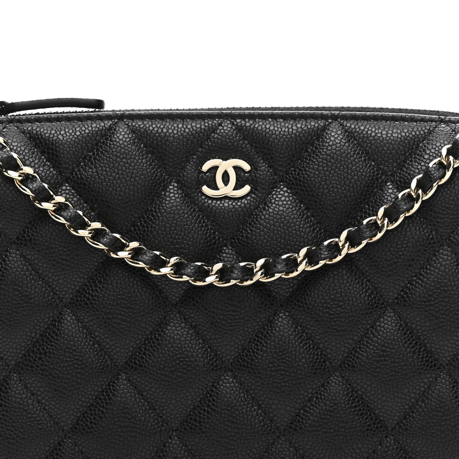 Chanel Caviar Quilted Purse With Chain Black 8 of 10