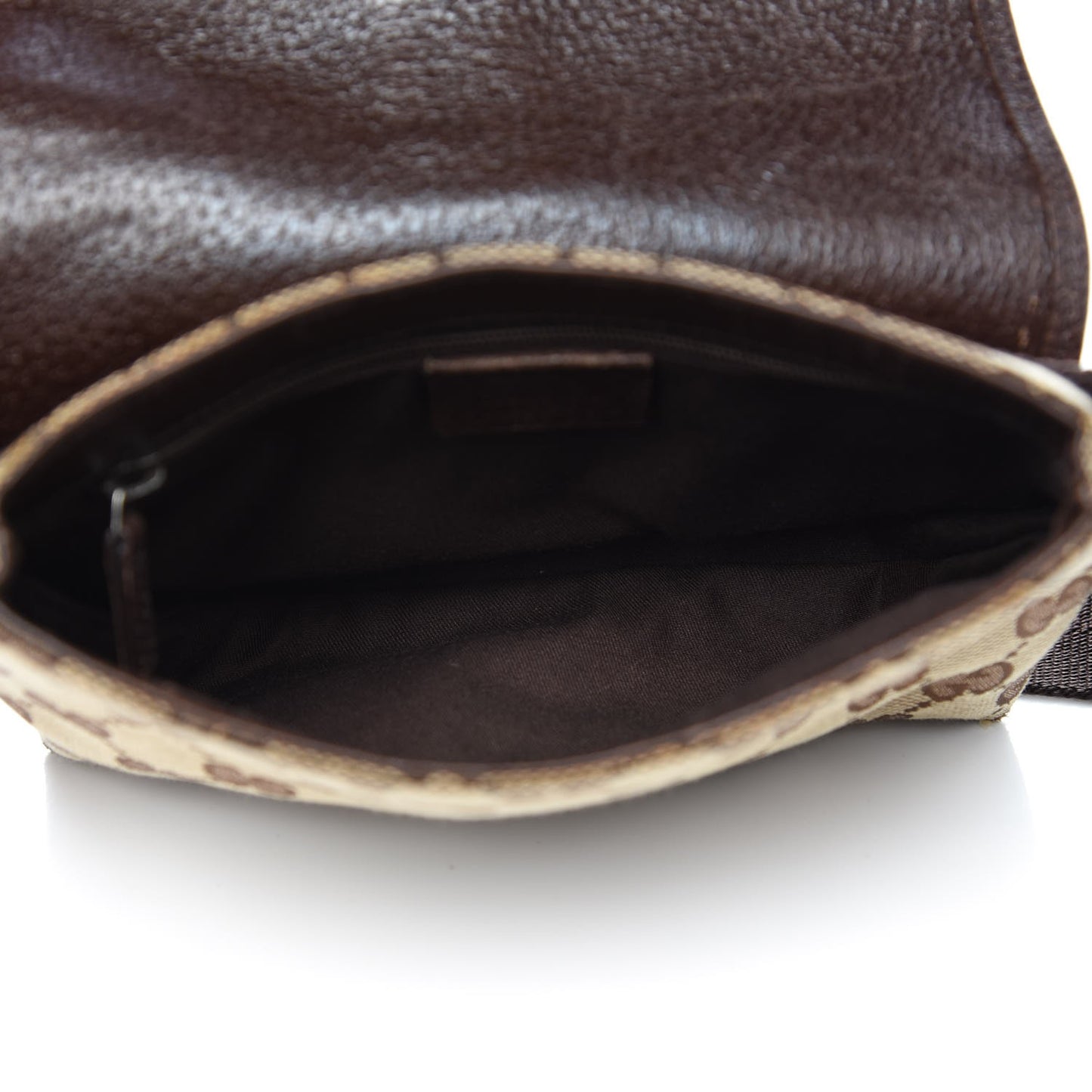 Monogram Waist Pouch Bag Dark Brown