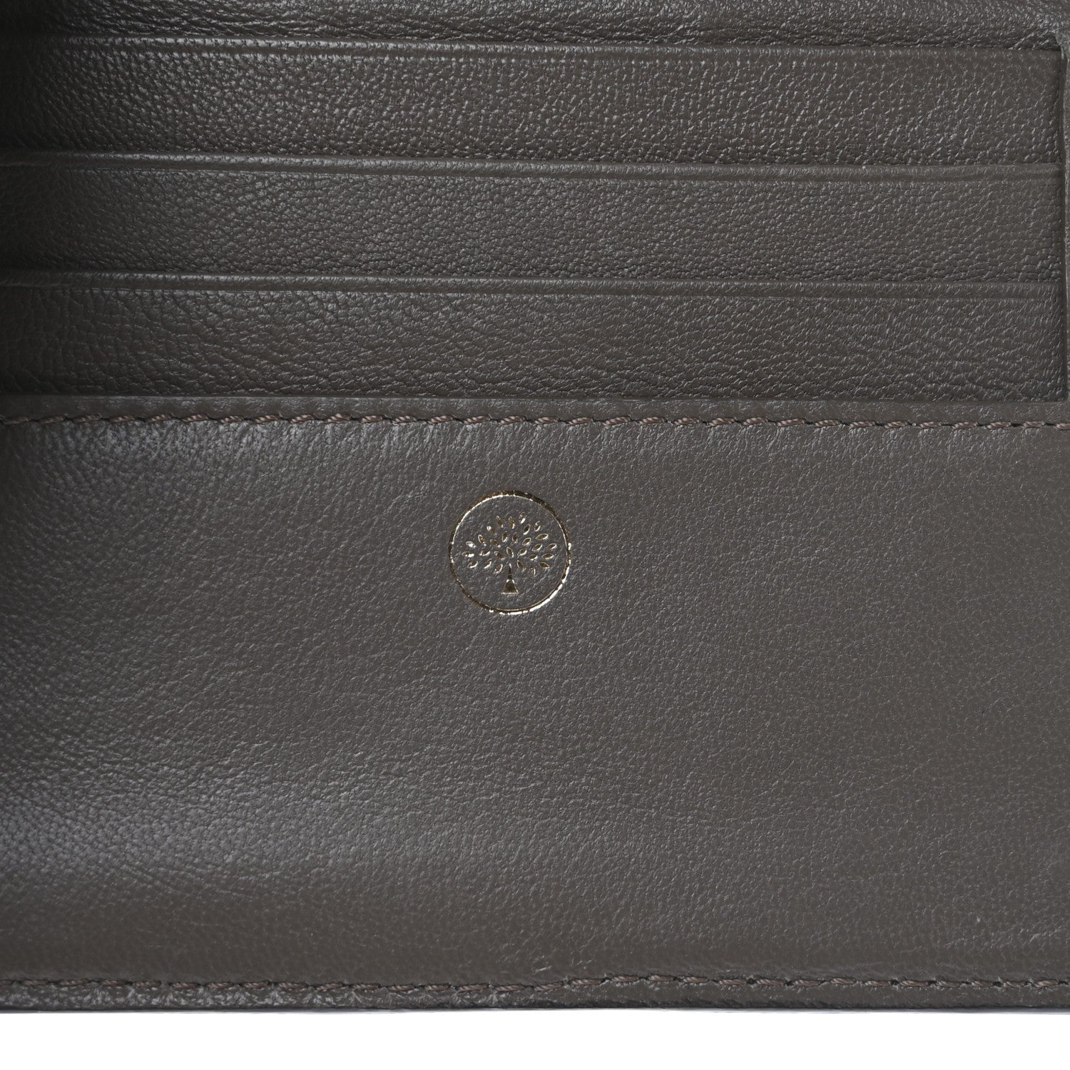 Mulberry Classic Grain Tri-fold Wallet Grey 6 of 6