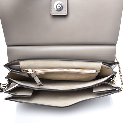 Chloe Calfskin Suede Medium Faye Shoulder Bag Motty Grey 4 of 10
