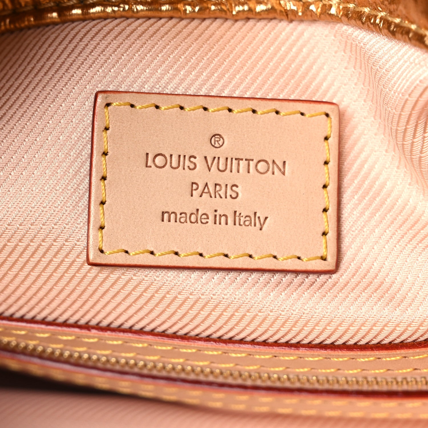 Louis Vuitton Jacquard Quilted Monogram Limelight Clutch PM Gold 6 of 12