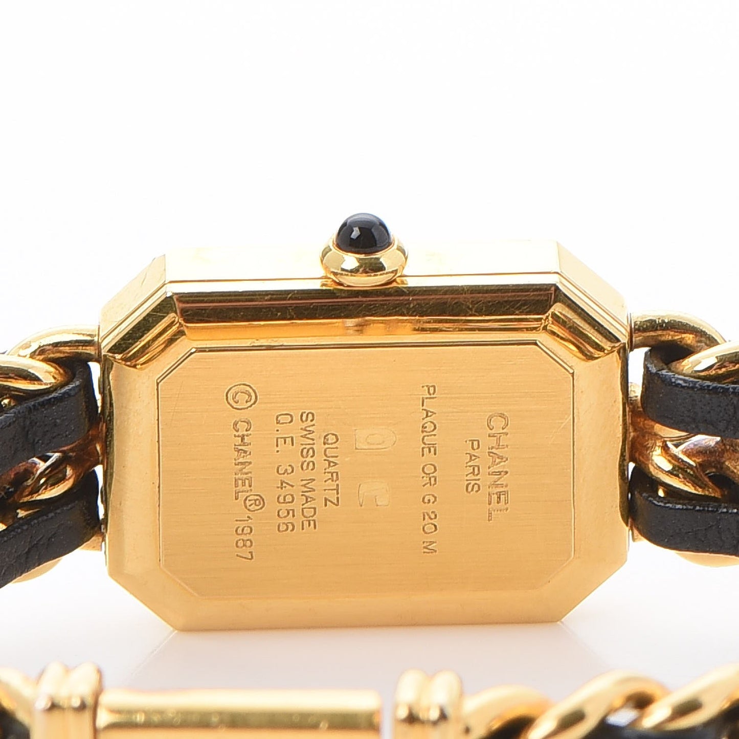 Stainless Steel Lambskin 20mm Chain Premiere Quartz Watch Gold S
