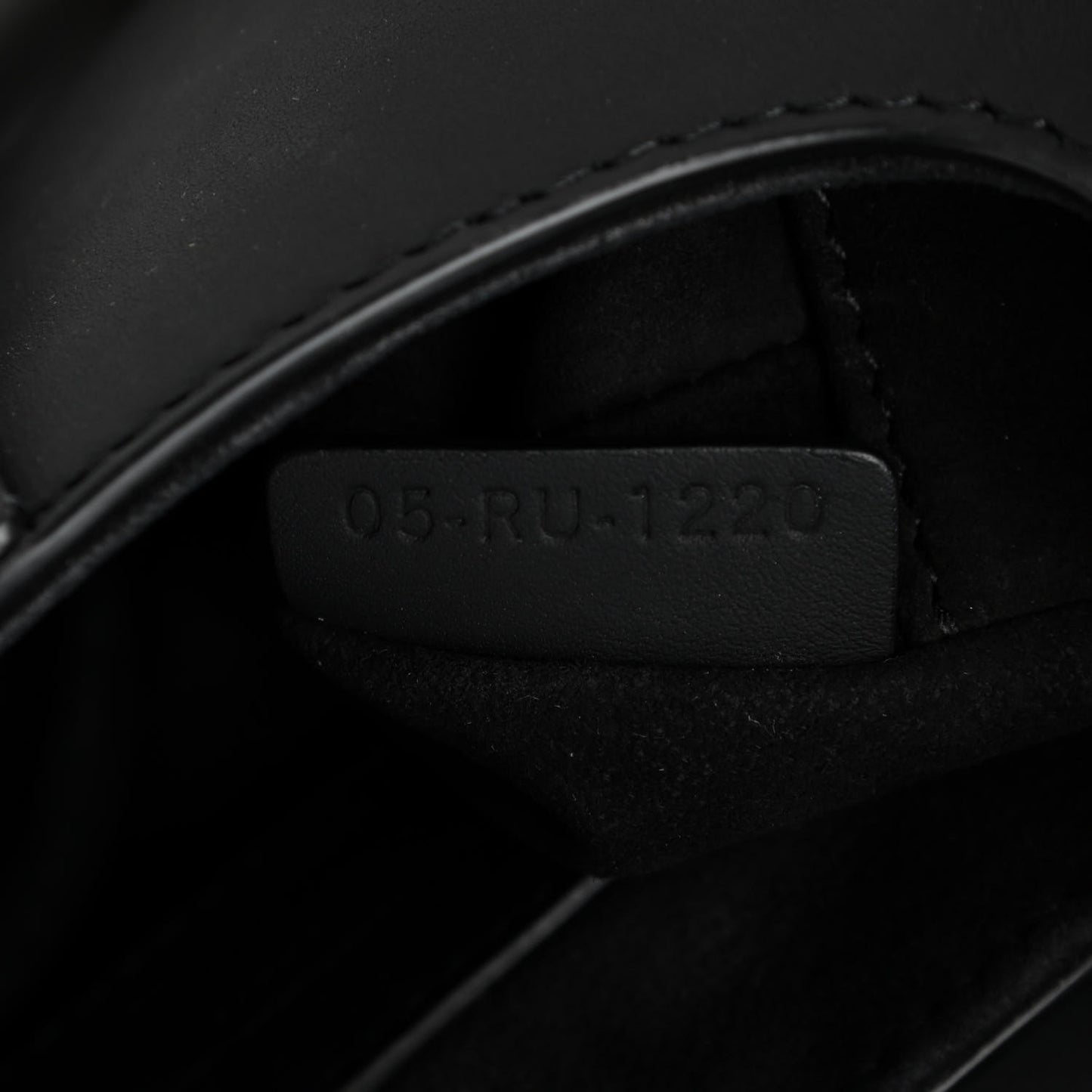 Ultra Matte Calfskin Mini Saddle Bag Black