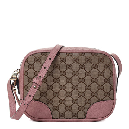 Gucci Monogram Mini Bree Messenger Bag Beige Soft Pink 1 of 4