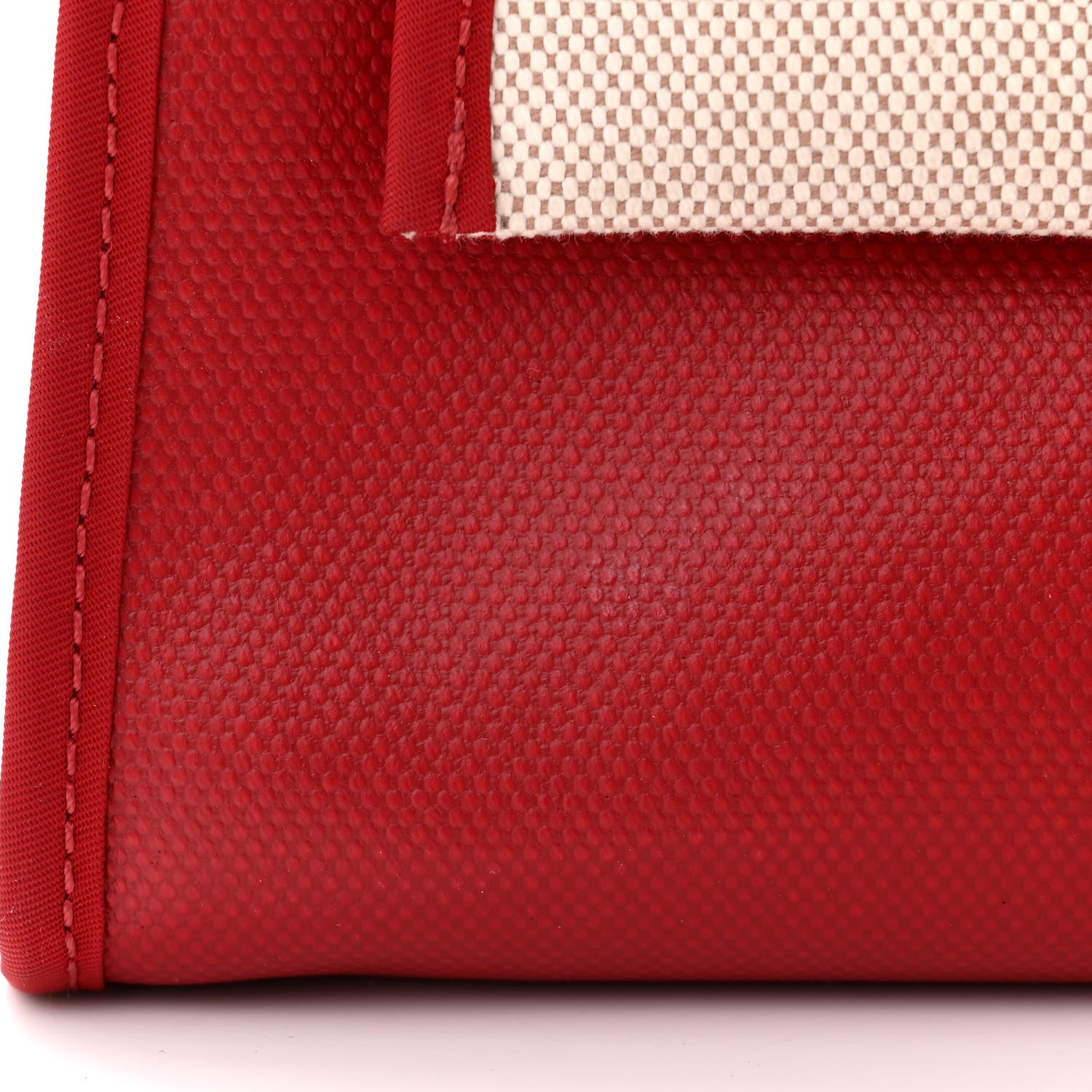 Hermes Toile H Berline Vache Hunter Herbag Zip PM 31 Rouge Piment Ecru 12 of 14