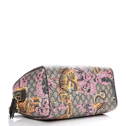 Gucci GG Supreme Monogram Bengal Medium Boston Beige PInk 5 of 11