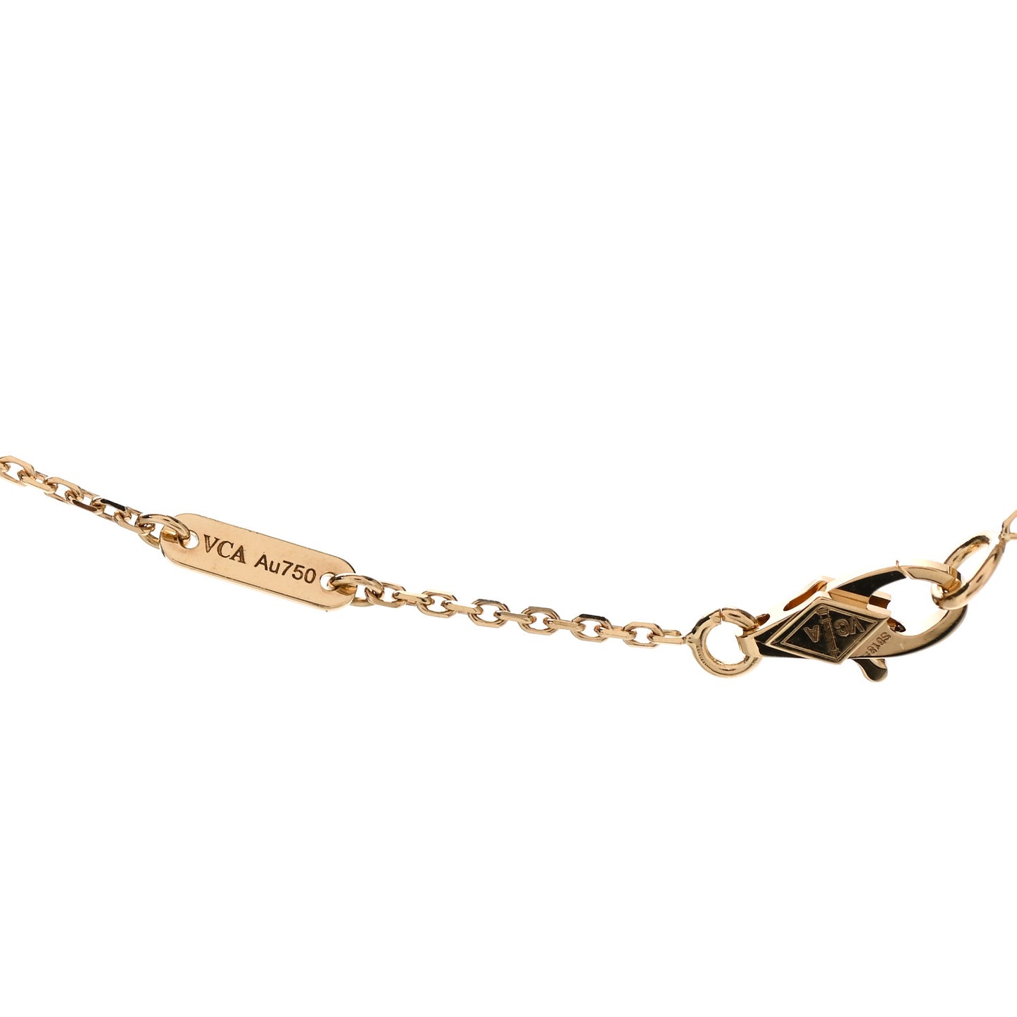 18K Yellow Gold Diamond Mini Frivole Pendant Necklace
