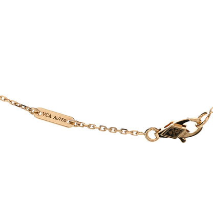 Van Cleef & Arpels 18K Yellow Gold Diamond Mini Frivole Pendant Necklace 4 of 5