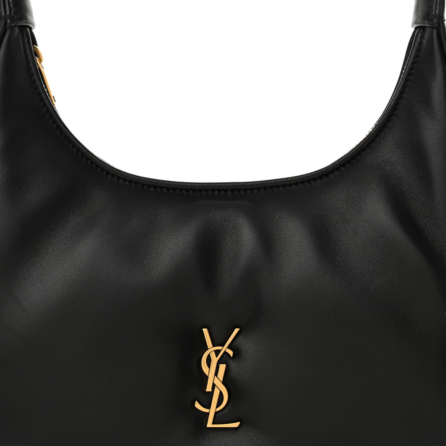 Saint Laurent Plunged Lambskin Calypso Mini Hobo Black 8 of 11