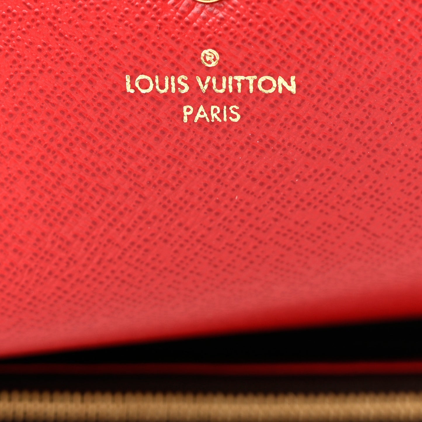 Damier Ebene Emilie Wallet Red
