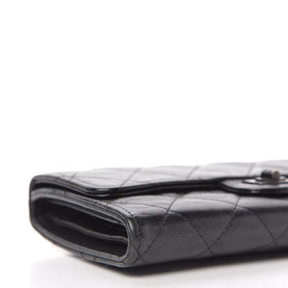 Chanel Metallic Aged Calfskin Quilted Reissue Long Flap Wallet So Black 6 of 11