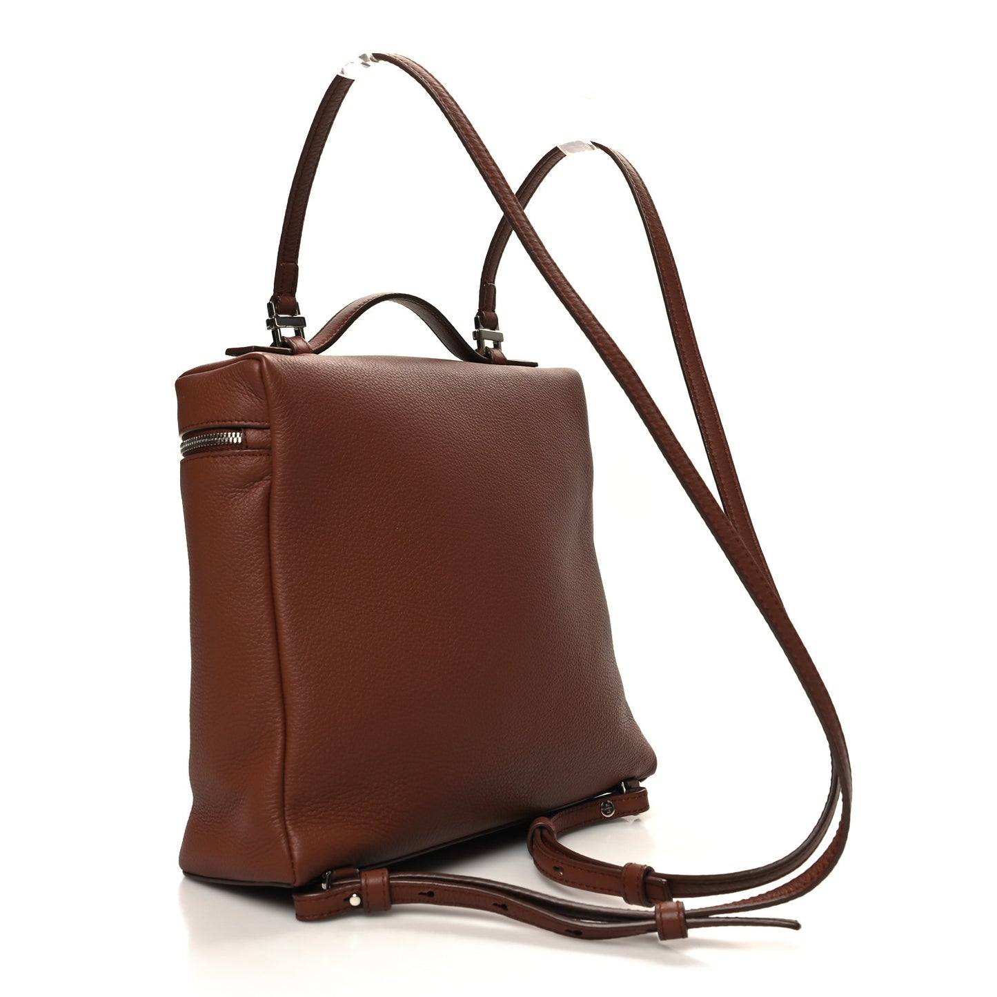 Grained Calfskin L23.5 Extra Pocket Backpack Kummel