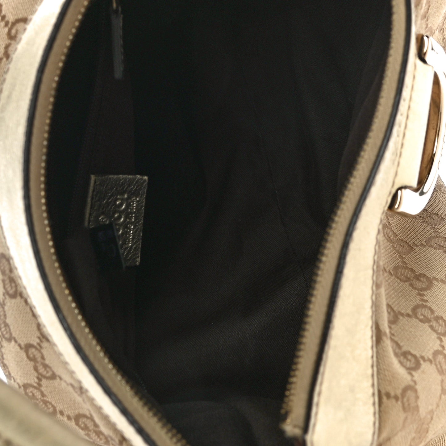 Monogram Medium D Gold Ring Hobo Gold