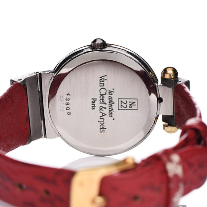 Van Cleef & Arpels Stainless Steel Calfskin 24mm La Collection Quartz Watch 5 of 7