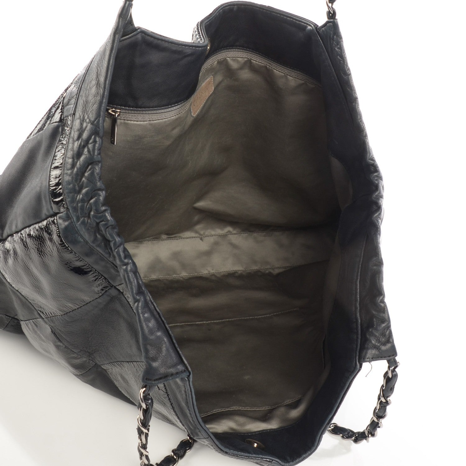 Chanel Patent Large Brooklyn Tote Black 5 of 8