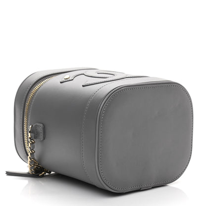 Chanel Lambskin Timeless Vanity Cosmetic Case Grey 4 of 11
