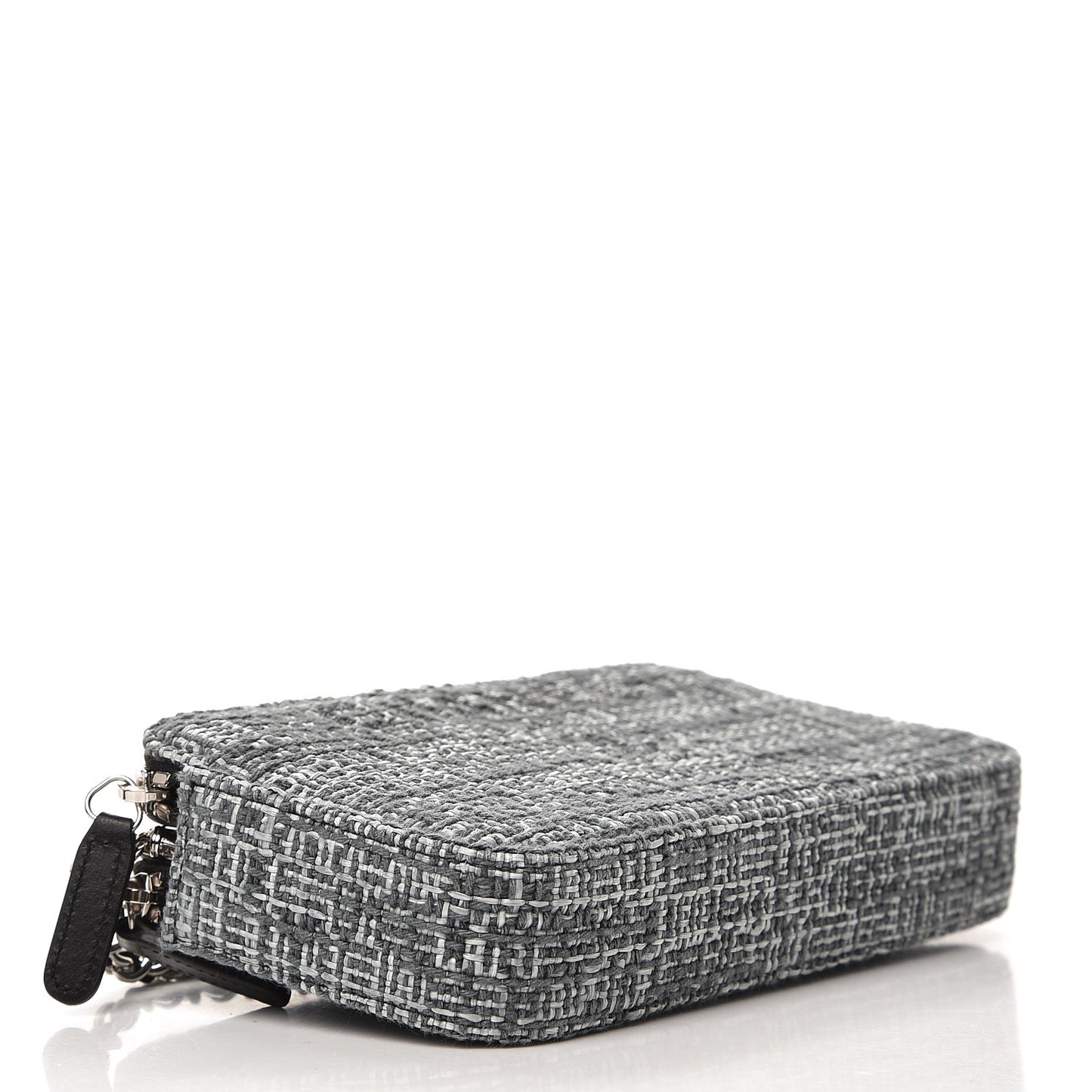 Canvas Small Deauville Clutch With Chain Charcoal