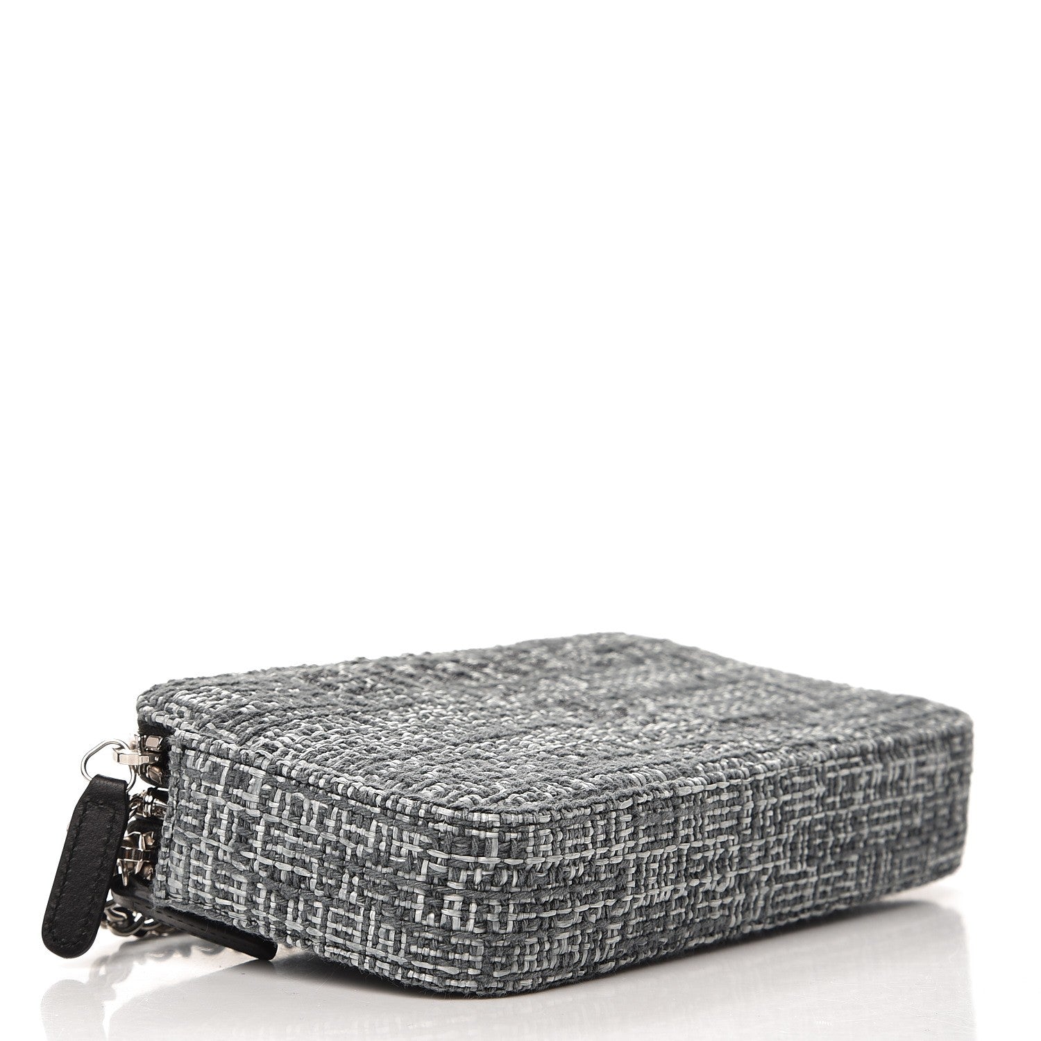 Chanel Canvas Small Deauville Clutch With Chain Charcoal 4 of 8