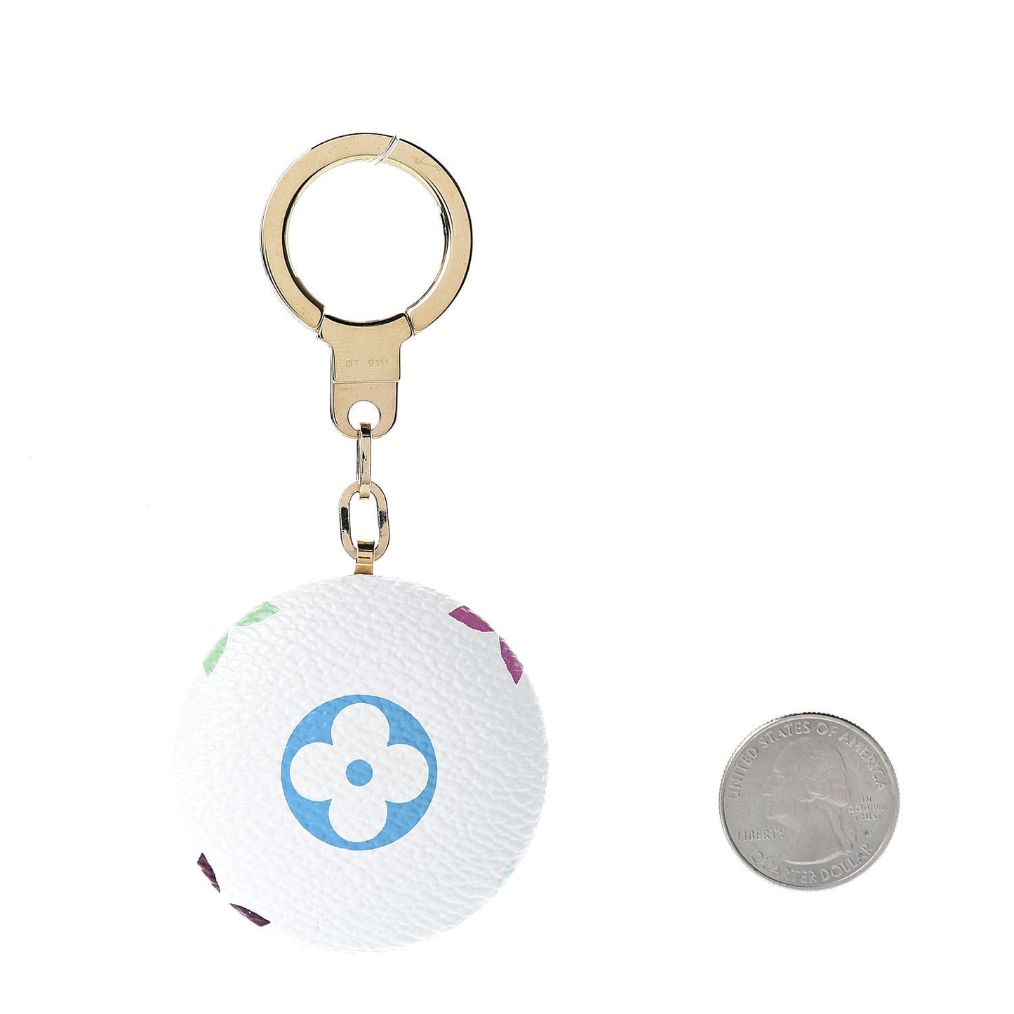 Monogram Multicolor Astropill Light Key Ring White