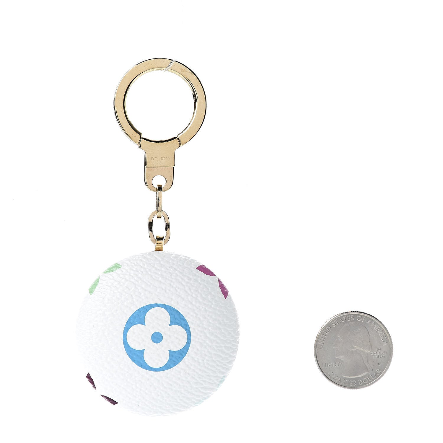 Louis Vuitton Monogram Multicolor Astropill Light Key Ring White 2 of 3