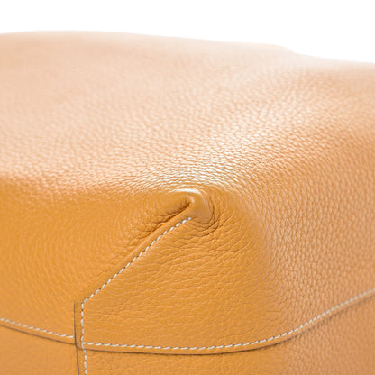Hermes Taurillon Clemence Double Sens 36 Reversible Tote Orange Curry 11 of 15