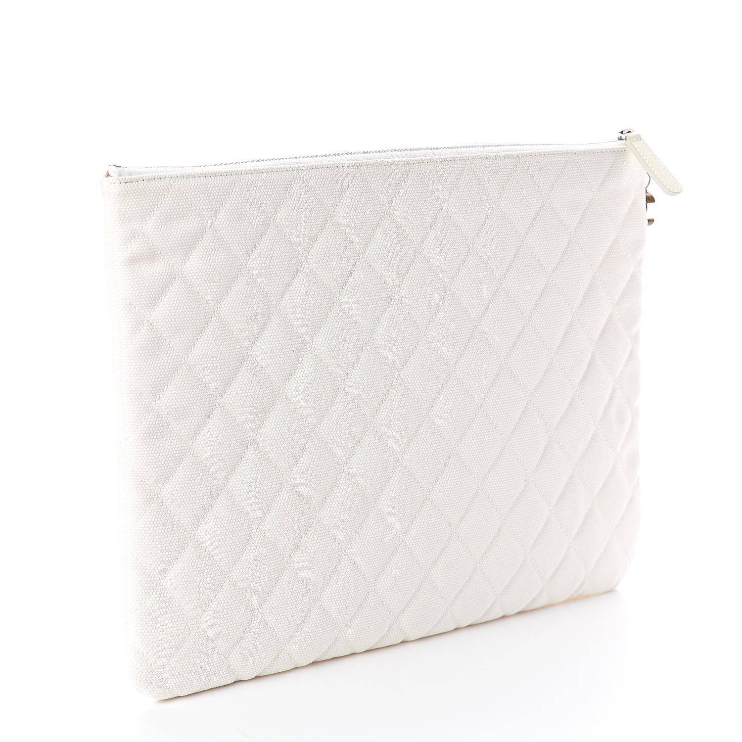 Chanel Canvas Large Coco Cuba Cosmetic Case Yellow Turquoise 3 of 9