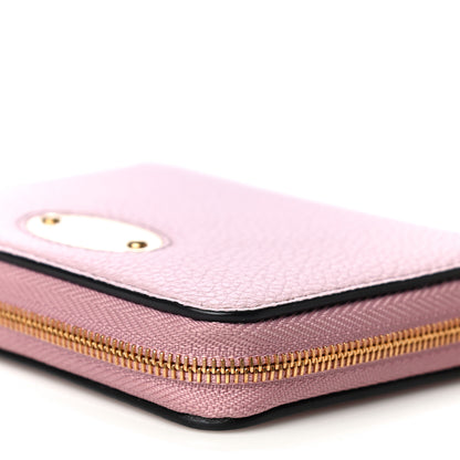 Mulberry Small Classic Grain Compact Zip Wallet Powder Pink 12 of 13