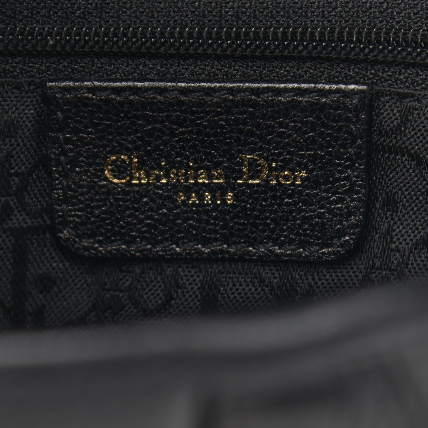 Christian Dior Calfskin Saddle Bag Black 6 of 9