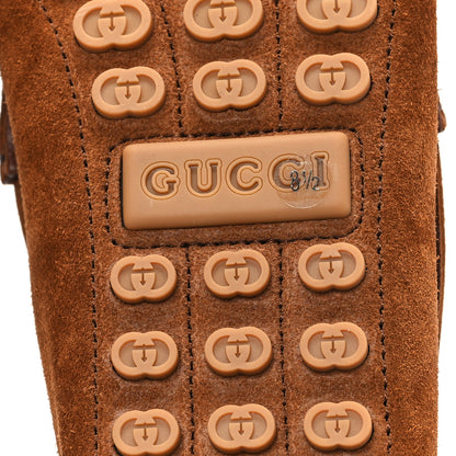 Gucci Suede Mens Horsebit Driver Loafers 8.5 Cuir 7 of 10