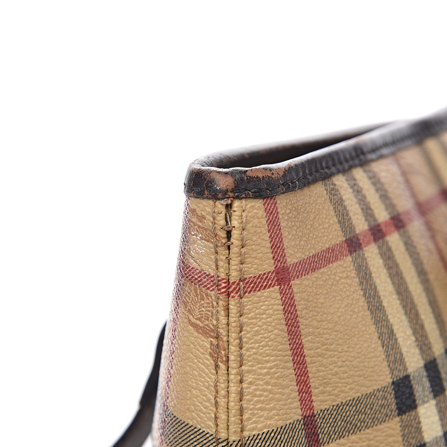 Burberry Haymarket Check Medium Regent Tote Chocolate 13 of 16