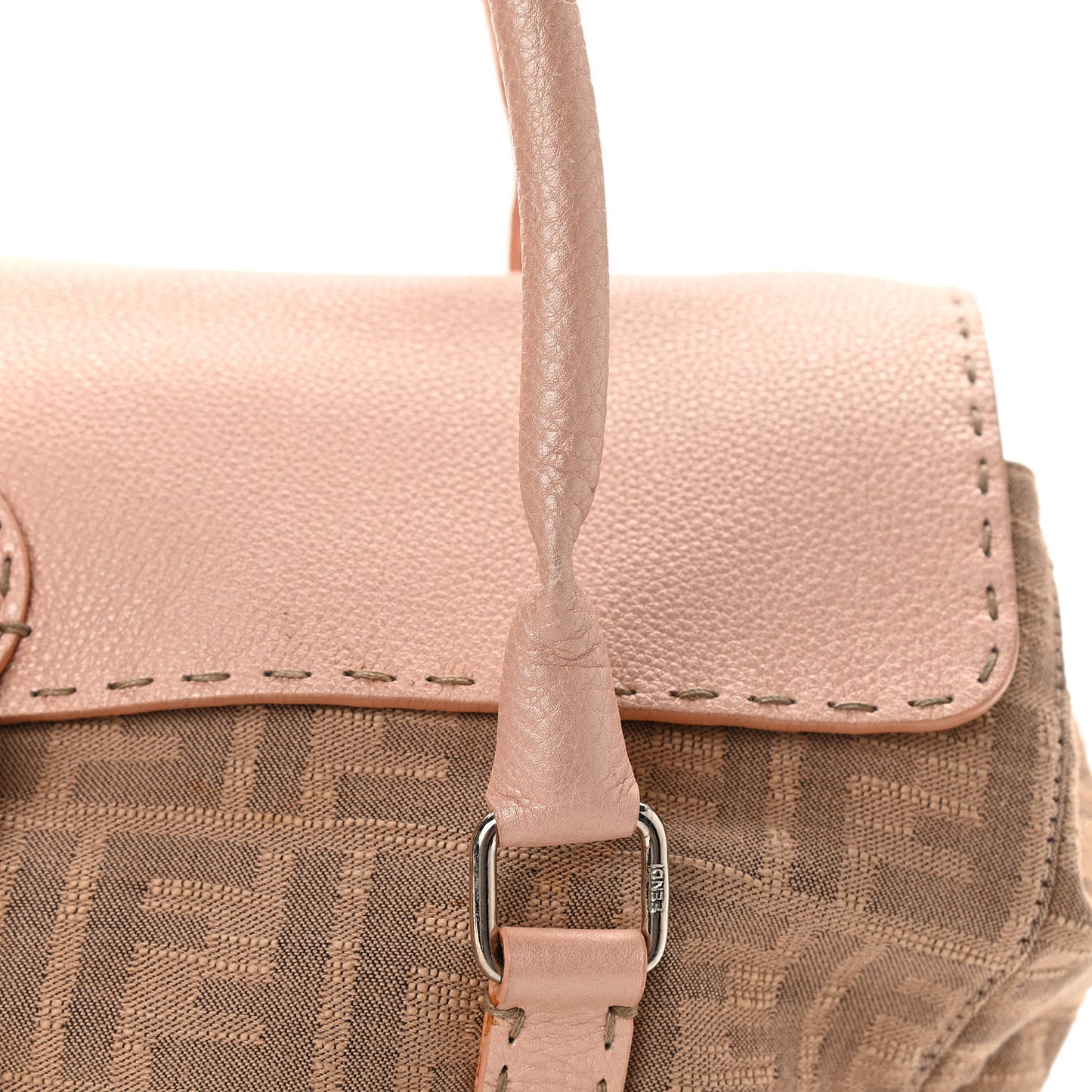Zucca Cuoio Shoulder Bag Cipria