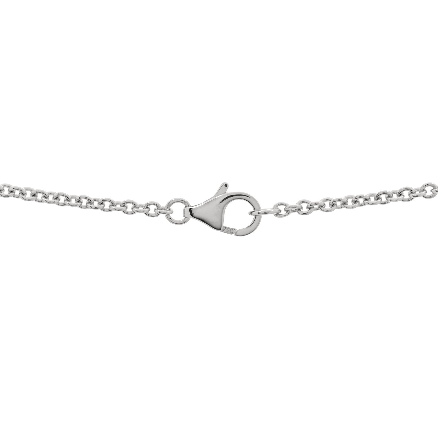 18K White Gold Interlocking LOVE Necklace