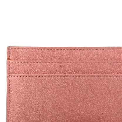 Chanel Goatskin Camellia Embossed Card Holder Pink 12 of 12