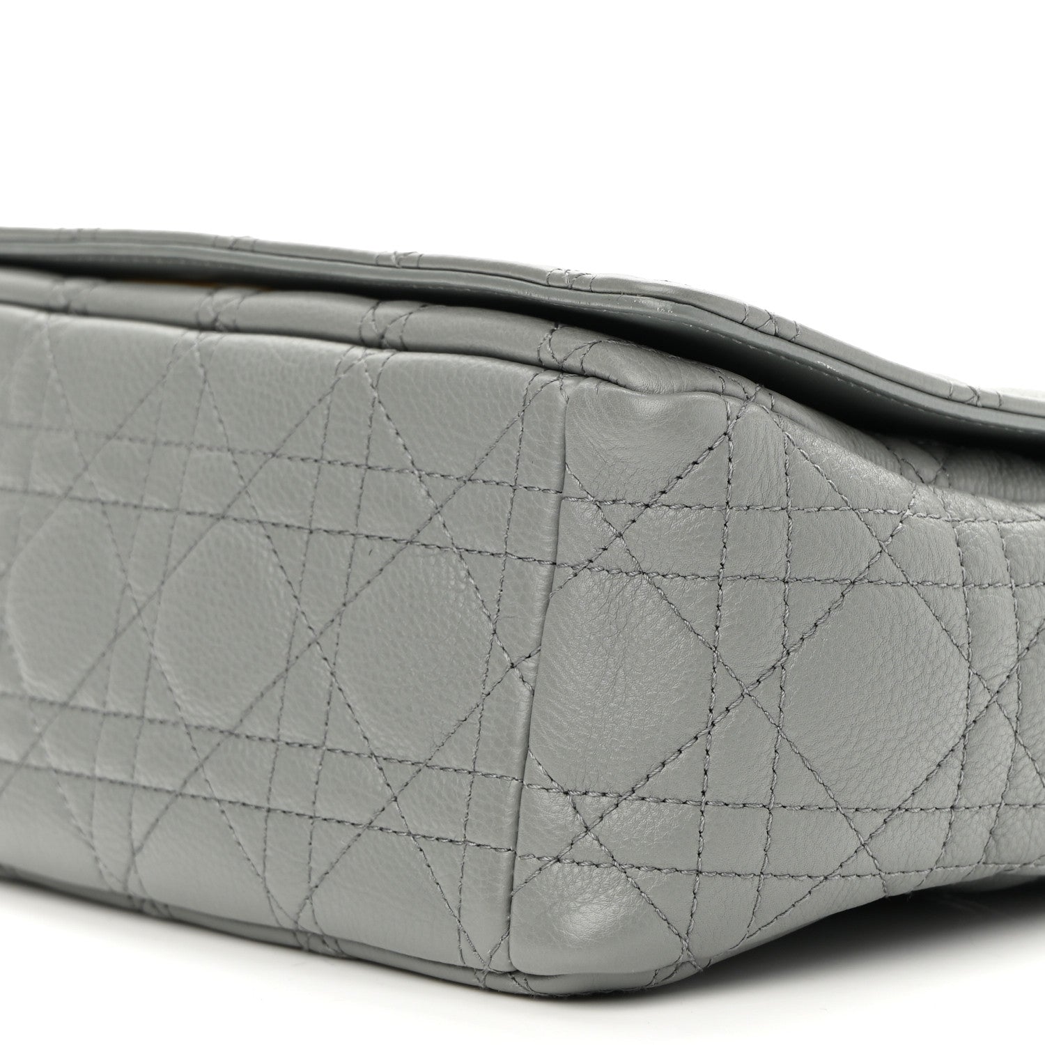 Christian Dior Calfskin Cannage Medium Caro Bag Grey 10 of 10