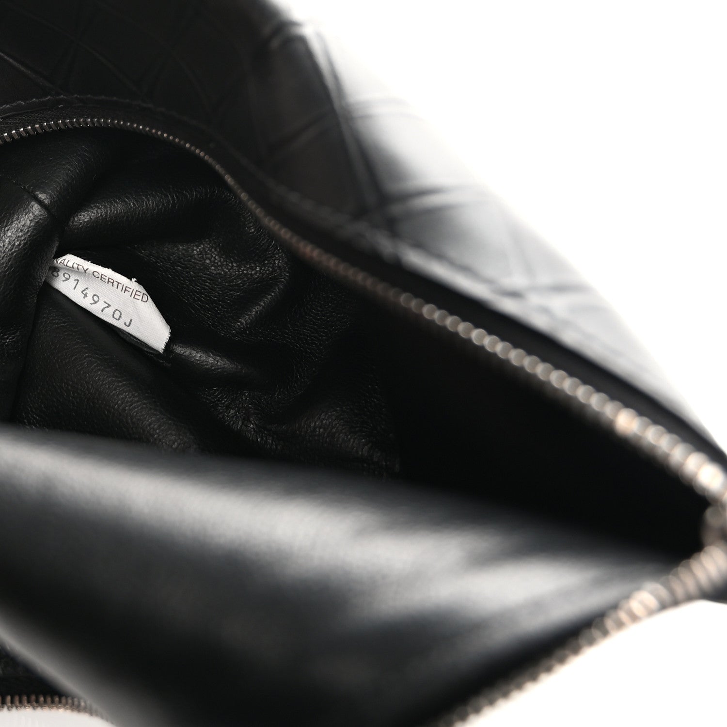 Bottega Veneta Calfskin Intarsio Document Case Black 7 of 7