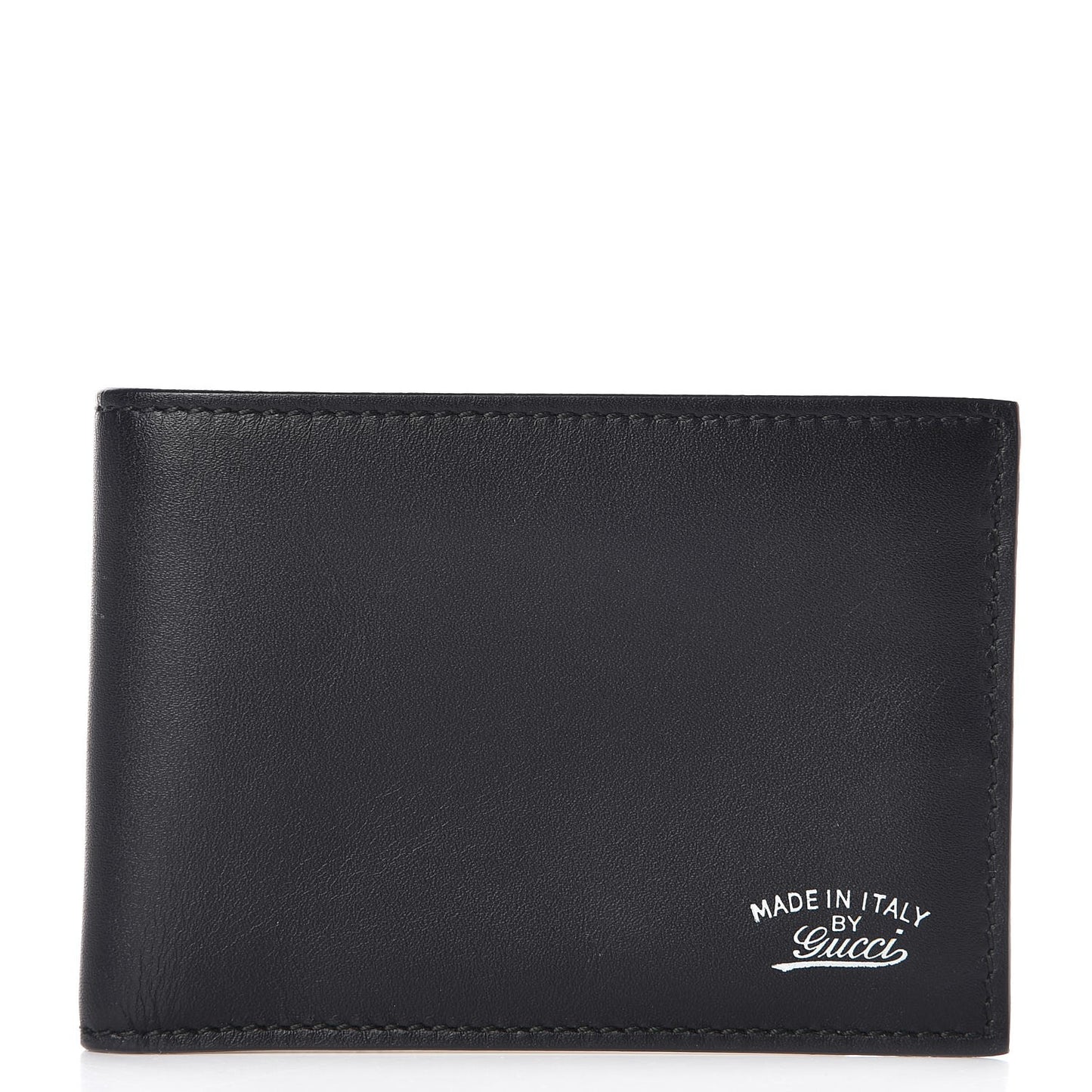 Calfskin Bi-Fold Wallet Black