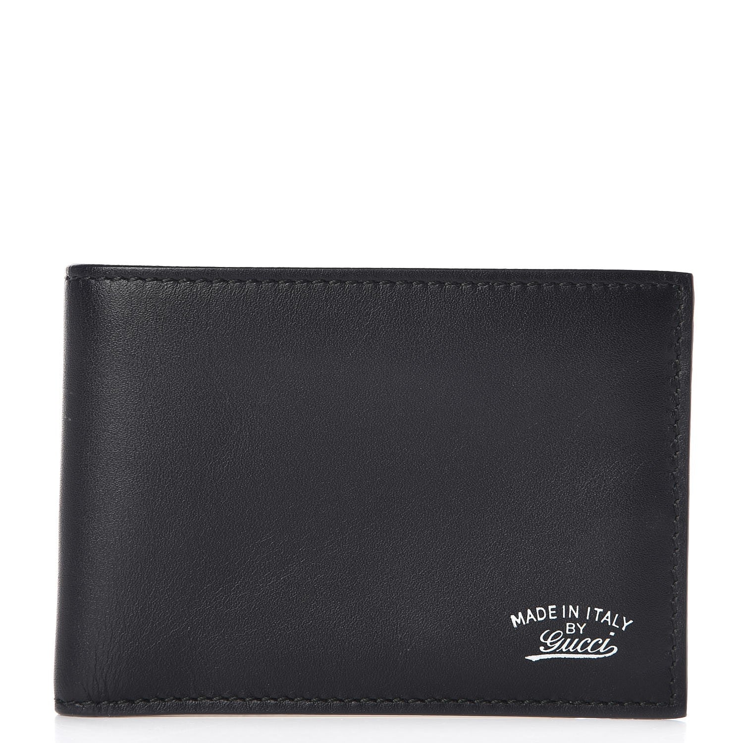 Gucci Calfskin Bi-Fold Wallet Black 1 of 7