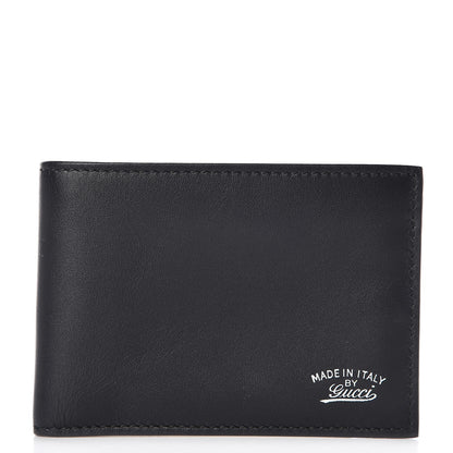 Gucci Calfskin Bi-Fold Wallet Black 1 of 7